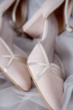 Pastellfarbene Brautschuhe – Nowi Powder Pink Suede<Elsa Coloured Shoes Hot