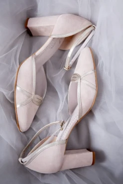 Pastellfarbene Brautschuhe – Nowi Powder Pink Suede<Elsa Coloured Shoes Hot