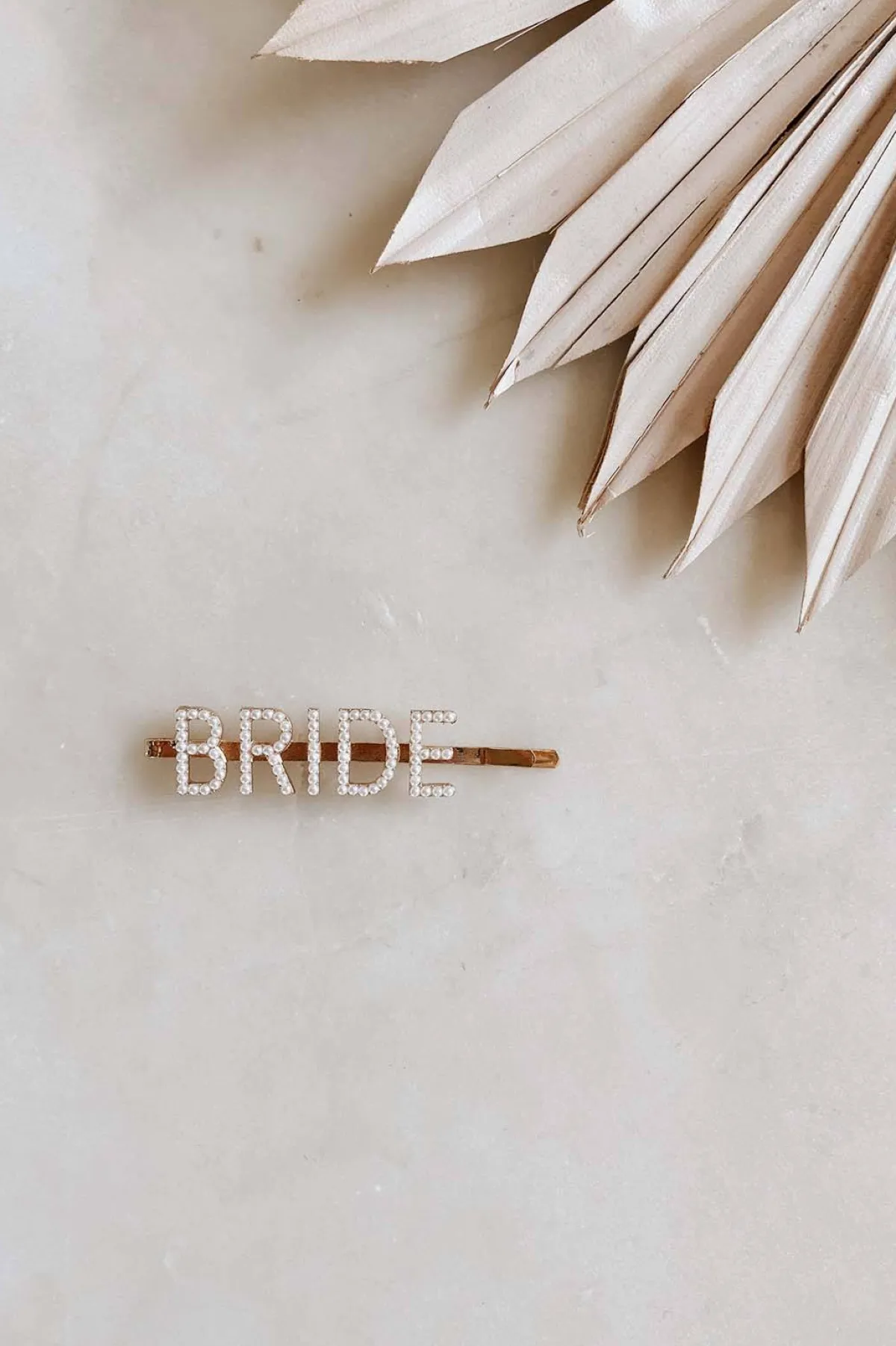 Perlen-Haarklammer "Bride"<Untamed Petals