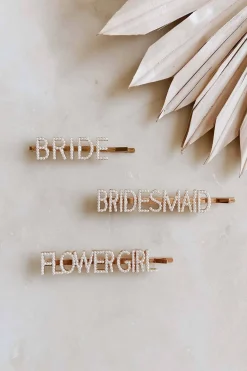 Perlen-Haarklammer "Bridesmaid"<Untamed Petals Sale