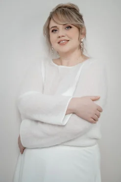 Plus Size Braut Pullover aus Mohair-Strickmix – Suvi Curvy<noni Sale