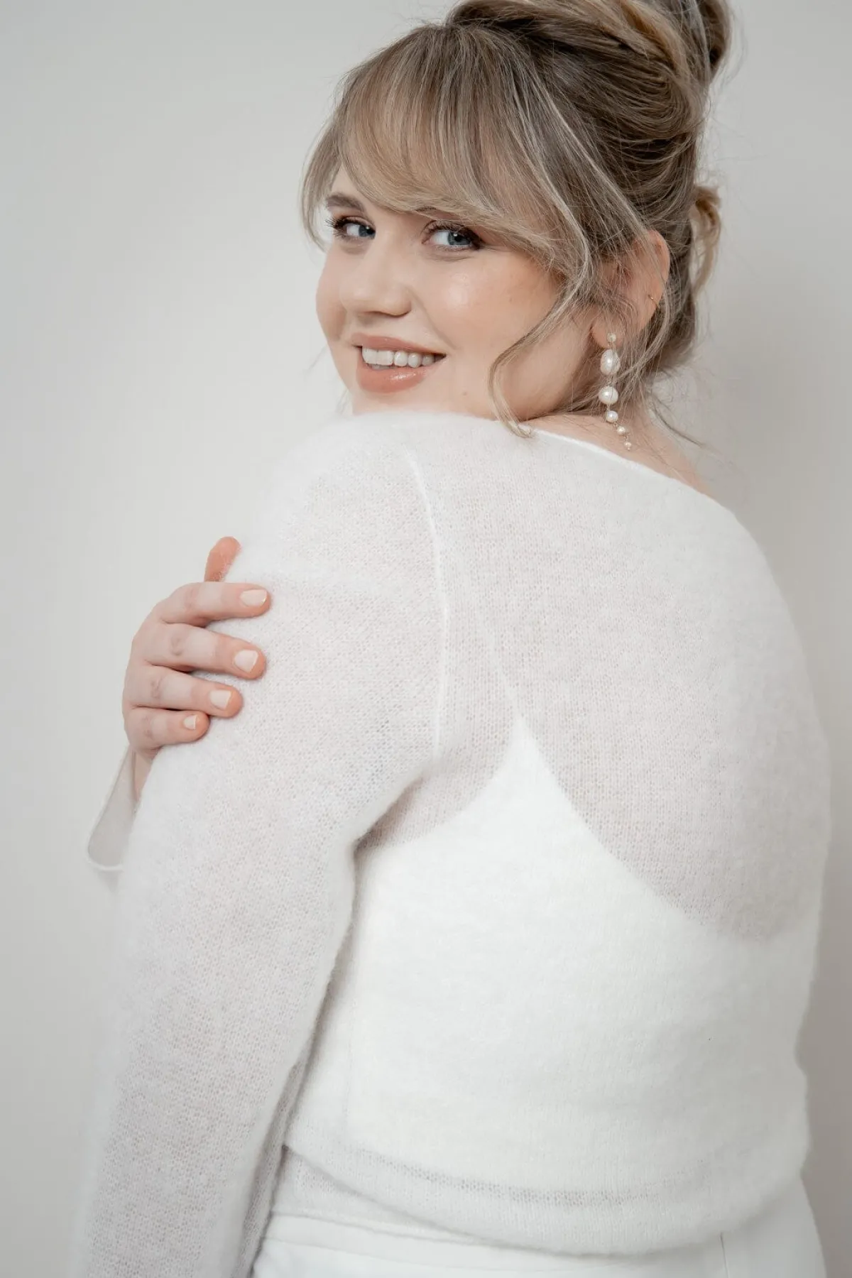 Plus Size Braut Pullover aus Mohair-Strickmix – Suvi Curvy<noni Sale