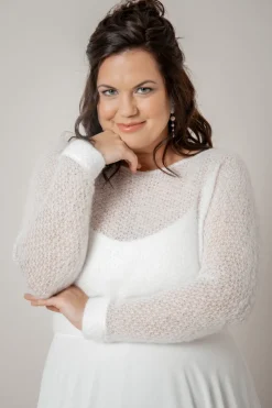 Plus Size Braut Pullover aus Strickmix – Yosie Curvy<noni