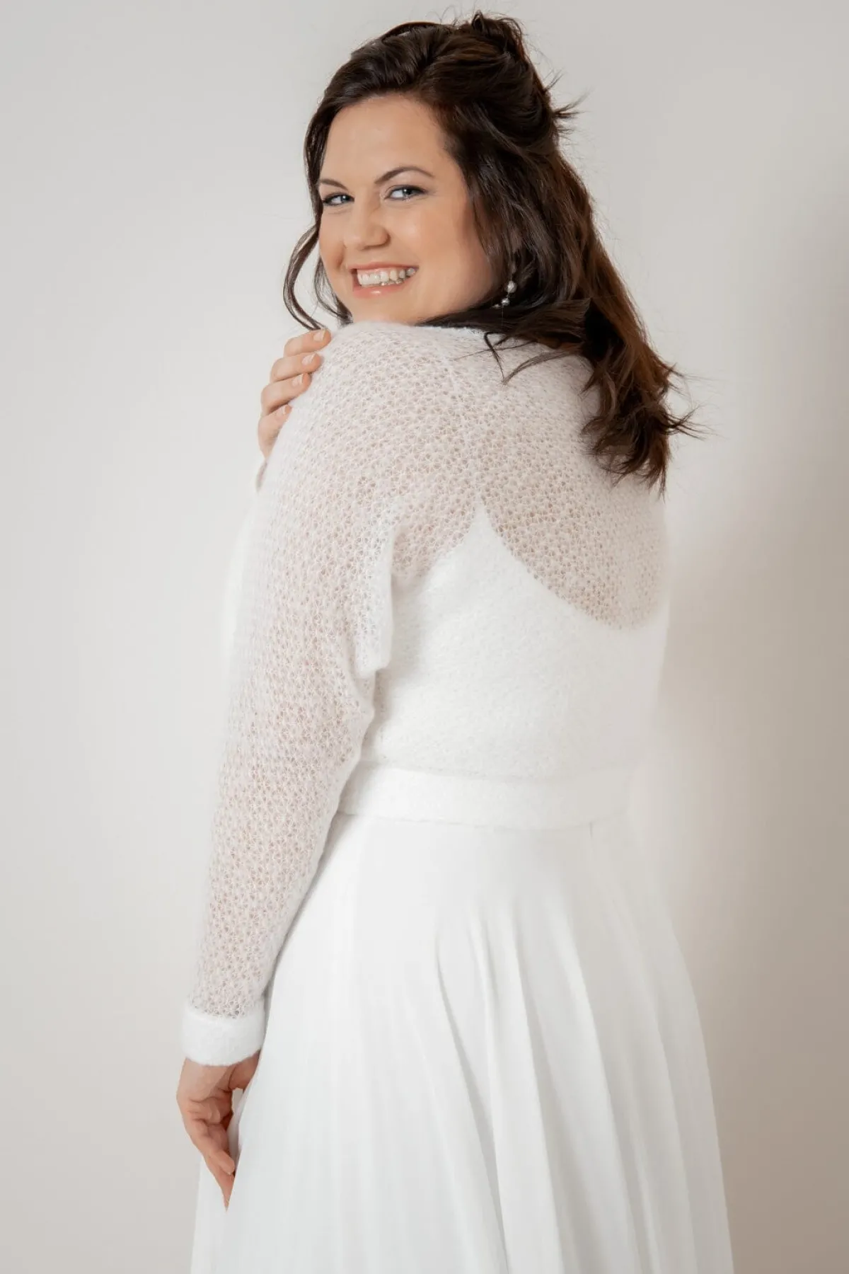 Plus Size Braut Pullover aus Strickmix – Yosie Curvy<noni
