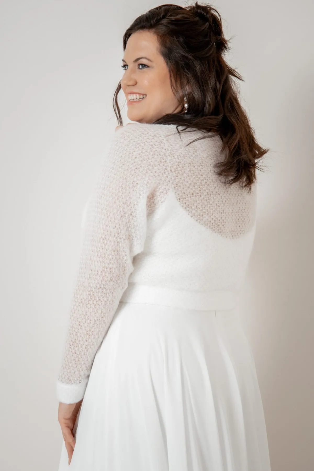 Plus Size Braut Pullover aus Strickmix – Yosie Curvy<noni