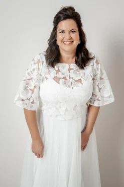 Plus Size Braut Top aus Blütenspitze – Philina Curvy<noni Best