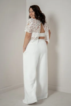 Plus Size Braut Top aus Blätterspitze – Aza Curvy<noni Outlet