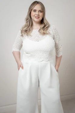 Plus Size Braut Top aus Vintage-Spitze – Florens Curvy<noni Outlet