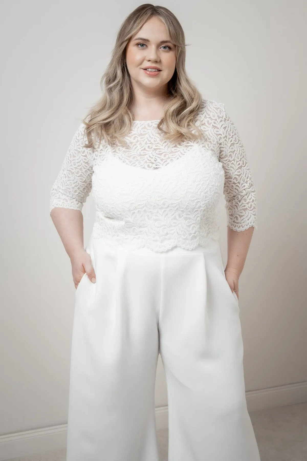 Plus Size Braut Top aus Vintage-Spitze – Florens Curvy<noni Outlet