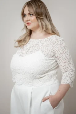 Plus Size Braut Top aus Vintage-Spitze – Florens Curvy<noni Outlet