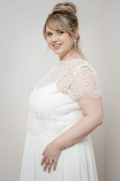 Plus Size Braut Top mit Boho-Muster – Niah Curvy<noni Sale