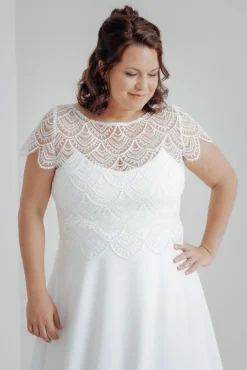 Plus Size Braut Top mit Boho-Muster – Niah Curvy<noni Sale