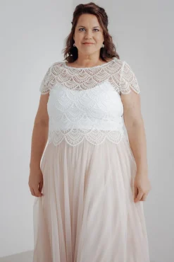 Plus Size Braut Top mit Boho-Muster – Niah Curvy<noni Sale