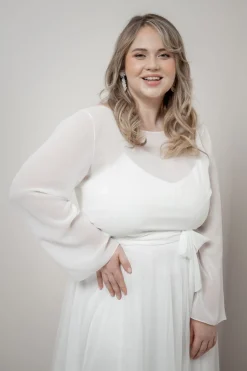 Plus Size Chiffon-Braut Top – Beeke Curvy<noni Sale
