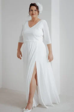 Plus Size Top mit V-Ausschnitten – Ona Curvy by you<noni Best