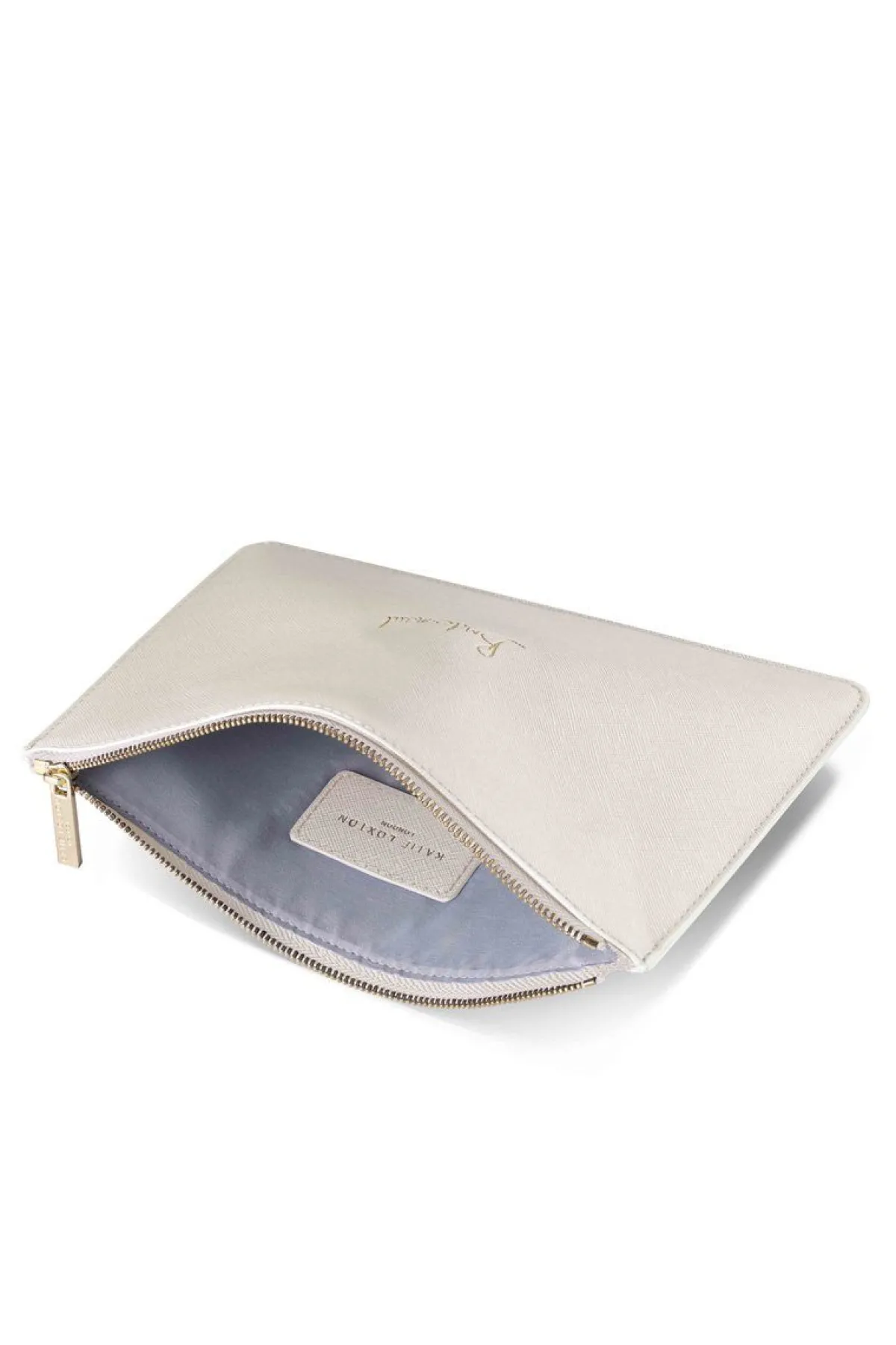 Pouch in Metallic White "Bridesmaid" –<Katie Loxton Clearance
