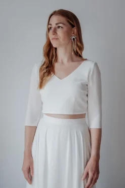 Puristisches Braut Top mit Rückendetails – Ona by you<noni Hot