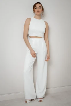 Rückenfreies Braut Top mit Vintage-Muster – Neela<noni Best
