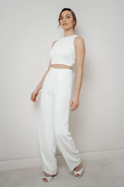 Rückenfreies Braut Top mit Vintage-Muster – Neela<noni Best