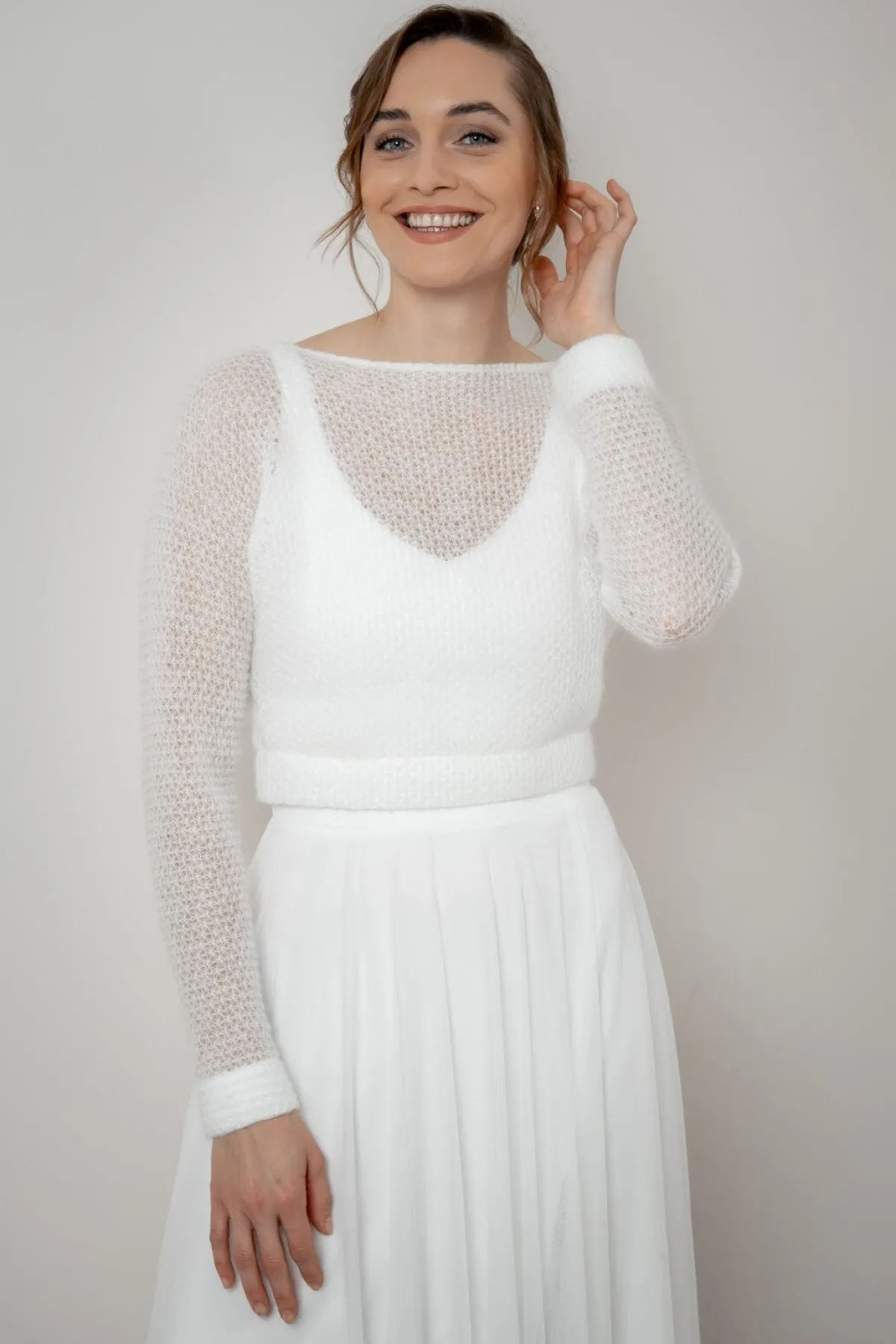 Ärmelfreies Braut Top – Majvi Ivory<noni Online