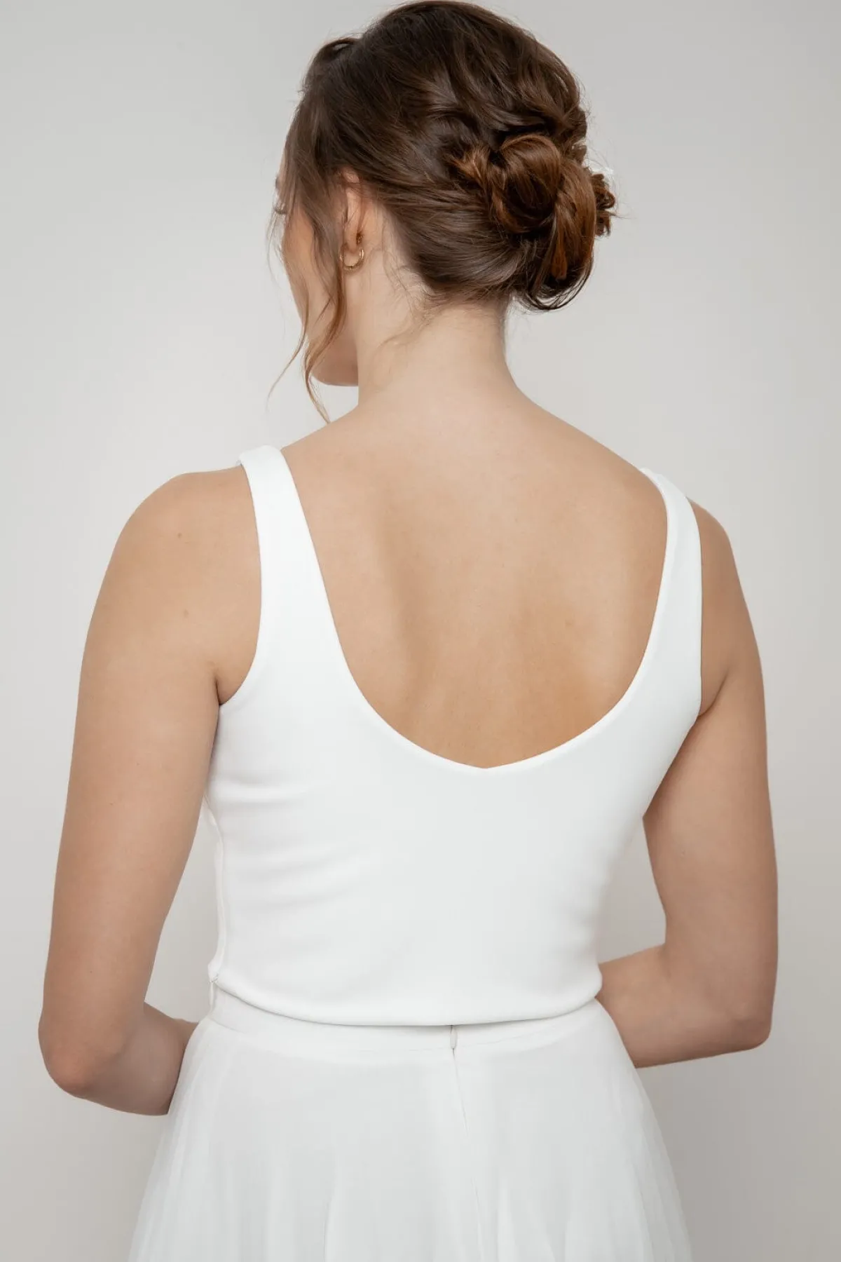 Ärmelfreies Braut Top – Majvi Ivory<noni Online
