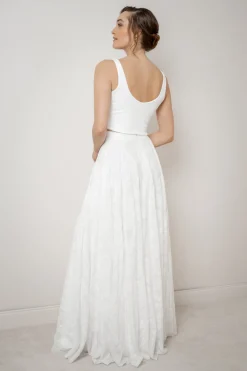 Ärmelfreies Braut Top – Majvi Ivory<noni Online