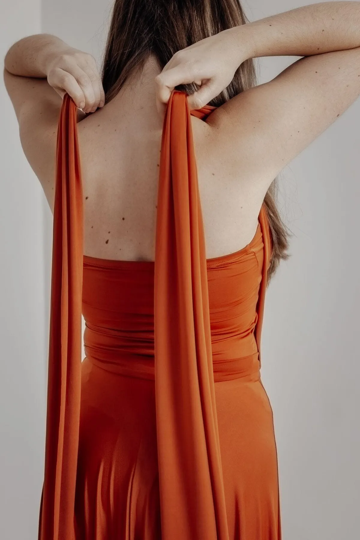 Rostrotes Tube-Top – Long Jersey Bandeau Rust<twobirds