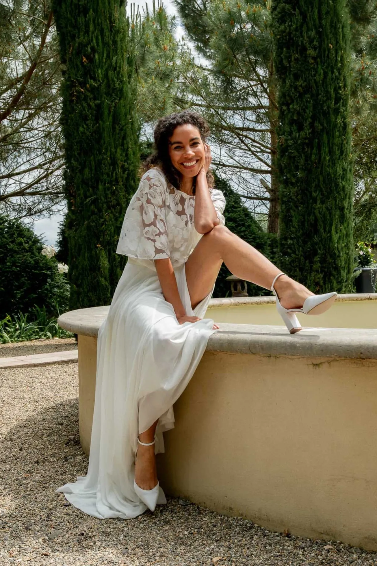 Satin-Brautschuhe in Ivory – Liberty | The<Perfect Bridal Company Online