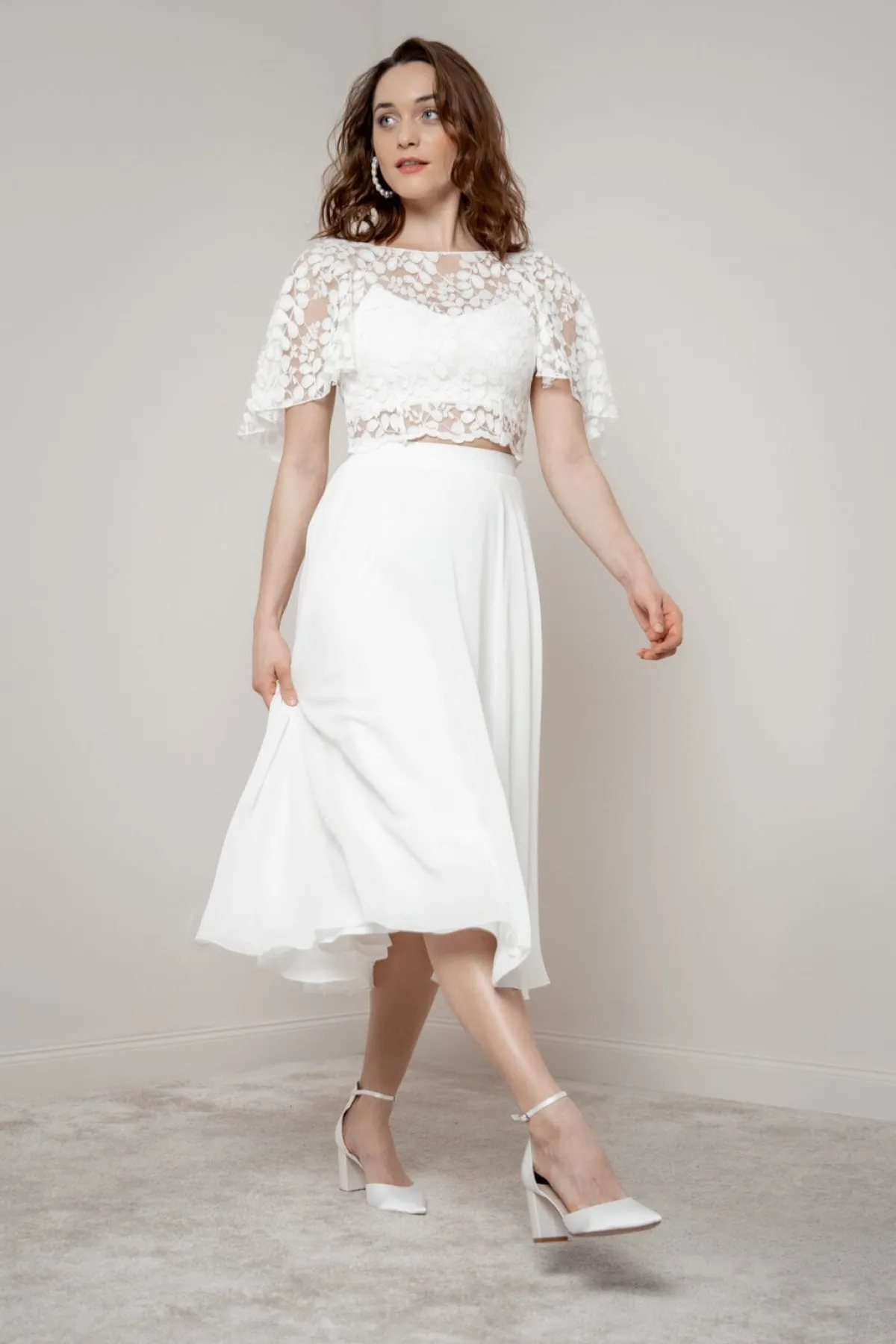 Satin-Brautschuhe in Ivory – Liberty | The<Perfect Bridal Company Online