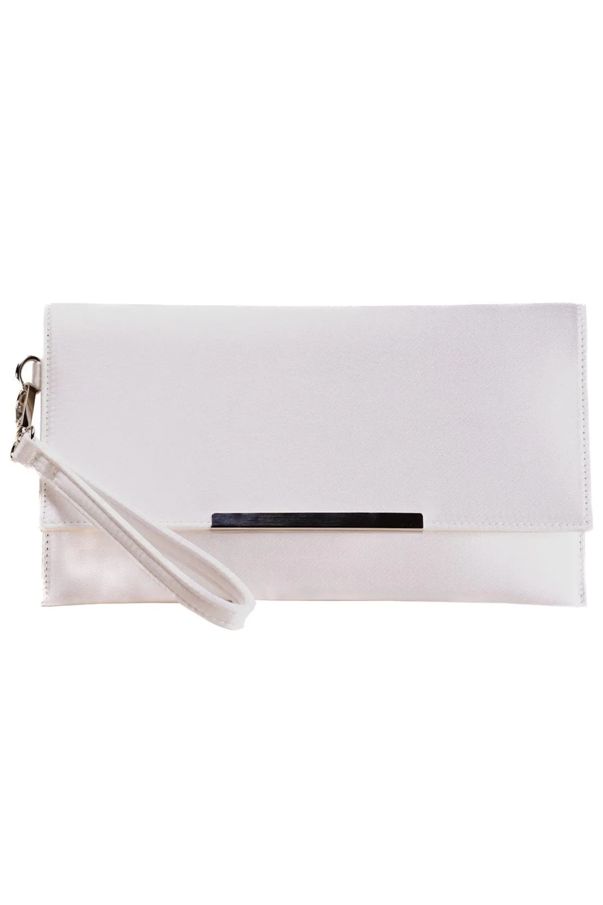 Satin Clutch – Kayla Ivory Dyeable | The<Perfect Bridal Company Online