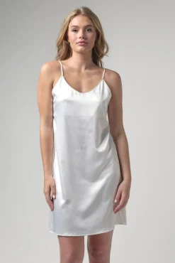 Satin-Nachthemd mit "Bride"-Schriftzug<Poirier New