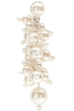 Schimmernde Perlen-Ohrhänger in Ivory<Poirier Discount