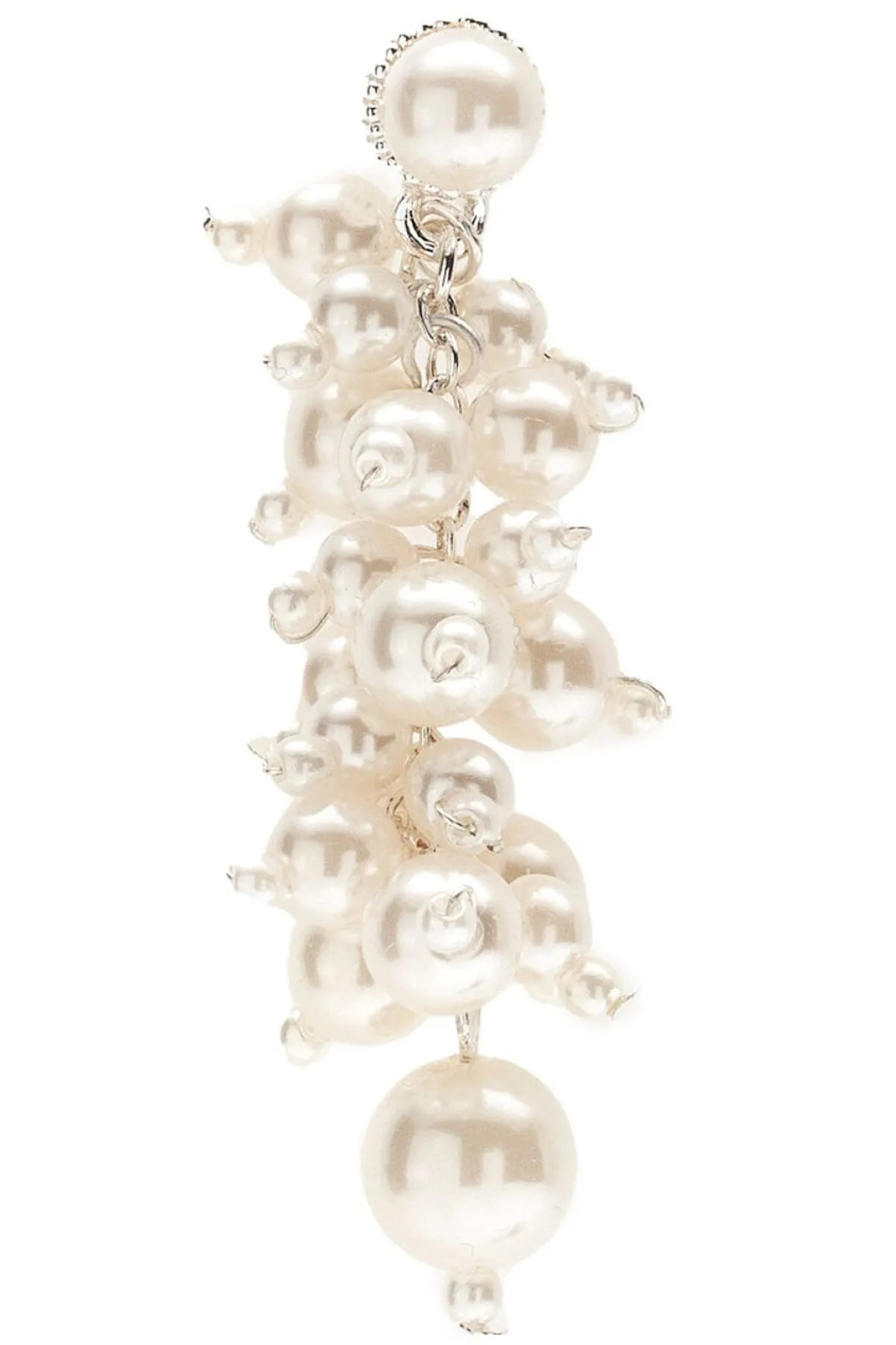 Schimmernde Perlen-Ohrhänger in Ivory<Poirier Discount