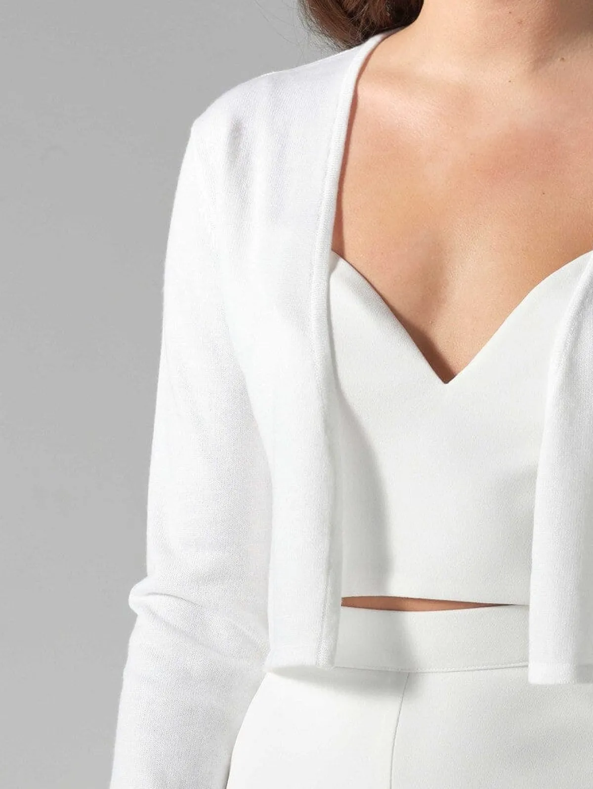 Schlichter Braut Cardigan in Ivory<Poirier Clearance