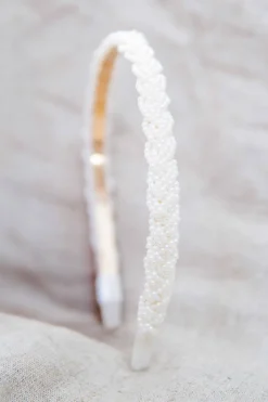 Schmaler Perlen-Haarreif | The<Perfect Bridal Company Online