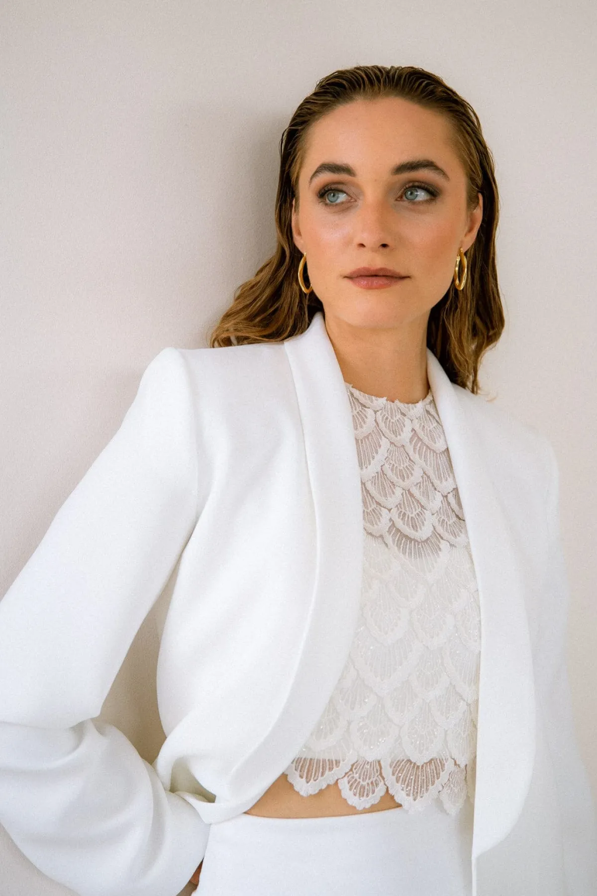 Showroom Only: Blazer in Ivory – Aira Selected<noni New