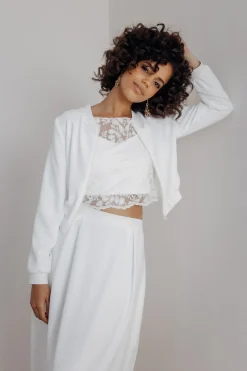 Showroom Only: Braut Bomberjacke in Ivory – Majla uni<noni Outlet