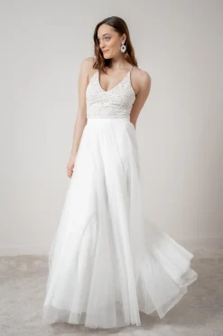 Showroom Only: Braut Rock in Ivory aus Softtüll – Christy Selected<noni Best