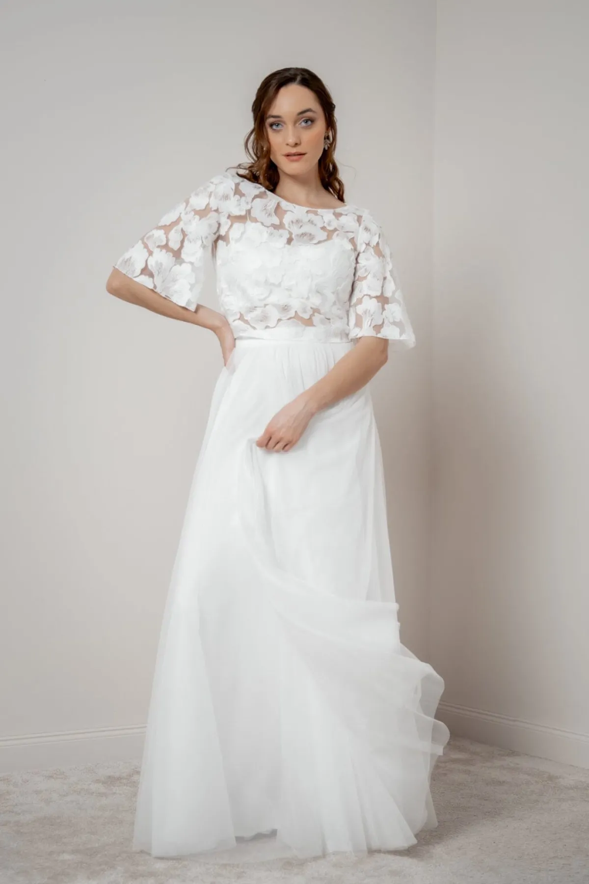 Showroom Only: Braut Rock in Ivory aus Softtüll – Christy Selected<noni Best