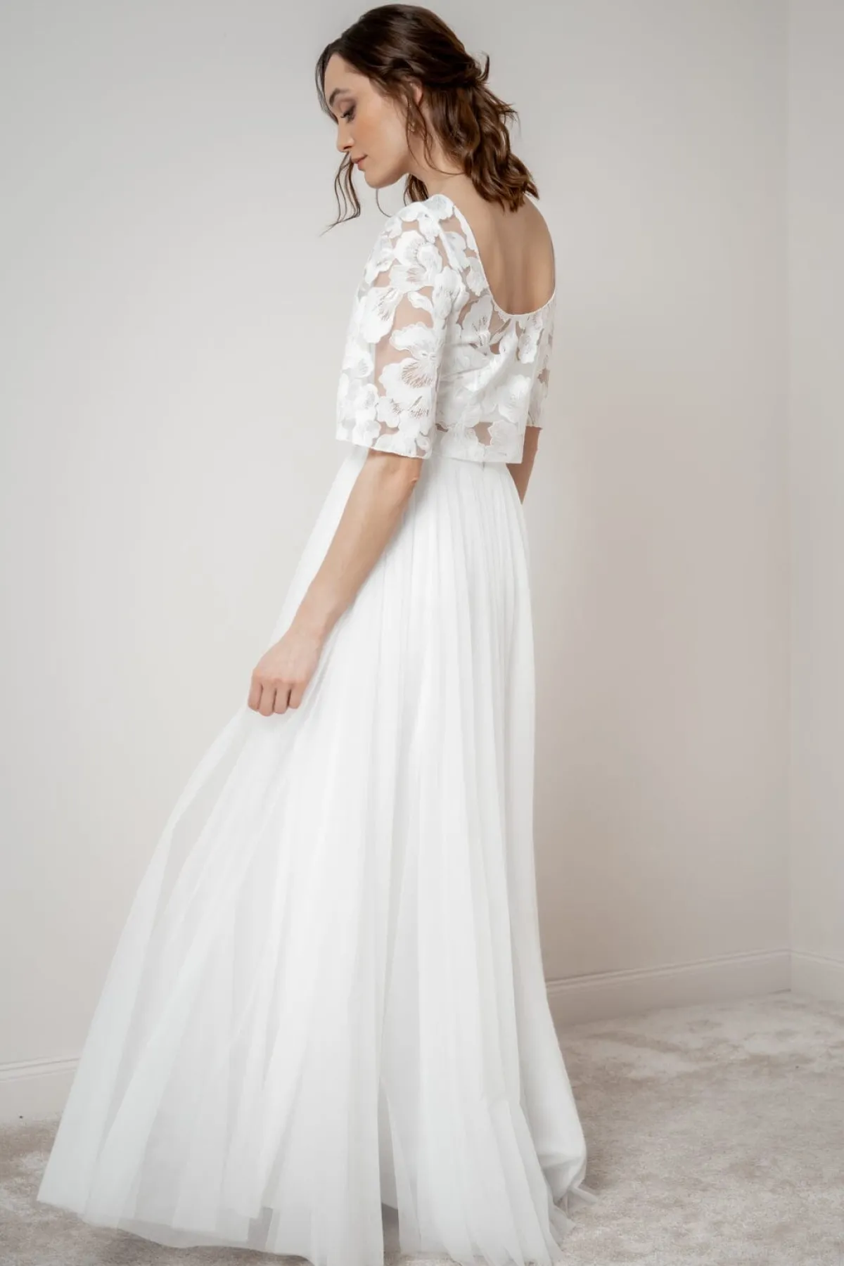 Showroom Only: Braut Rock in Ivory aus Softtüll – Christy Selected<noni Best