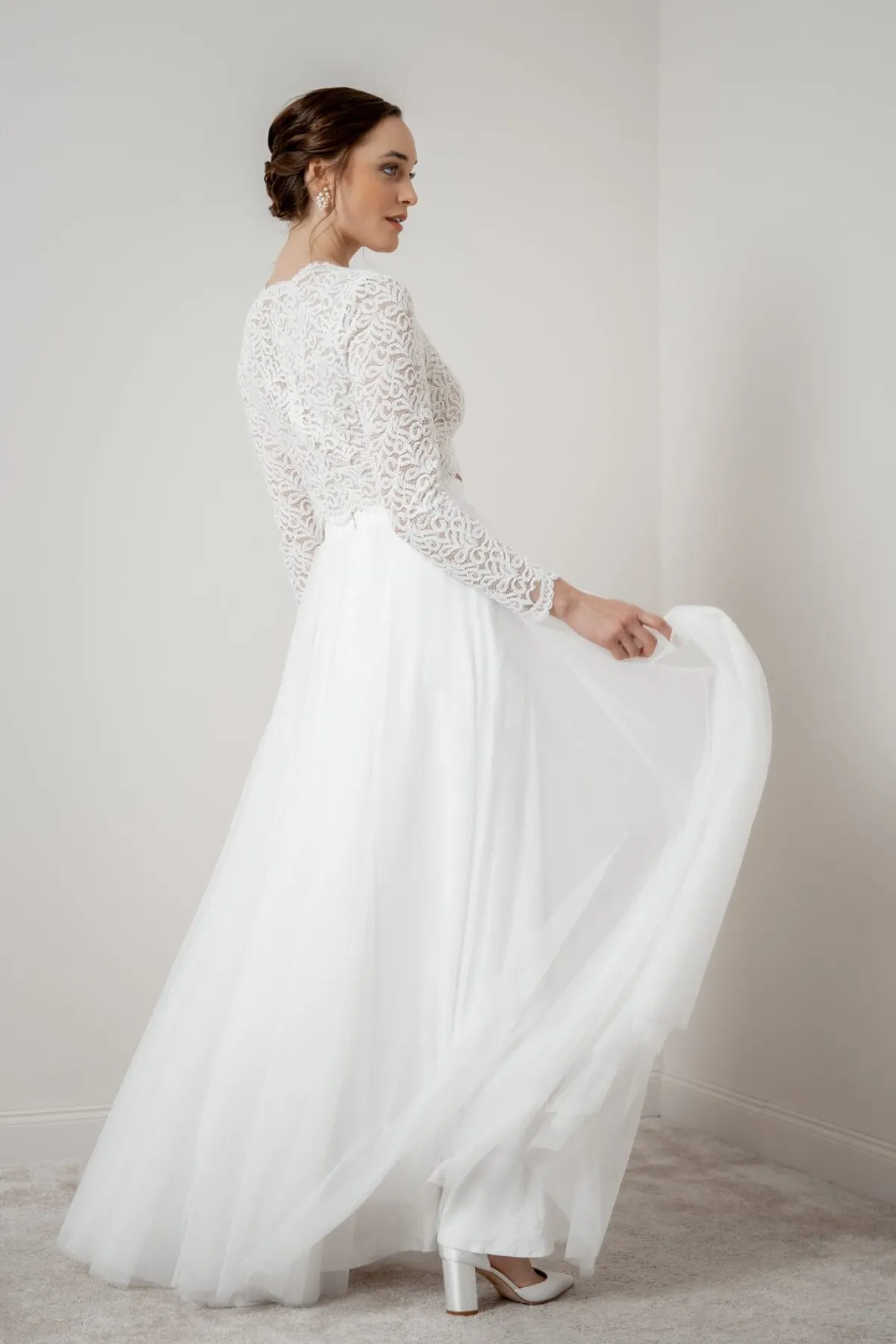 Showroom Only: Braut Rock in Ivory aus Softtüll – Christy Selected<noni Best
