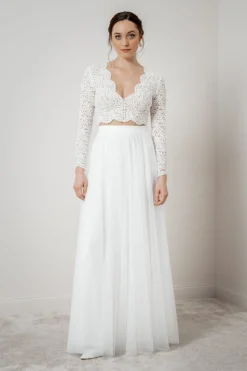 Showroom Only: Braut Rock in Ivory aus Softtüll – Christy Selected<noni Best