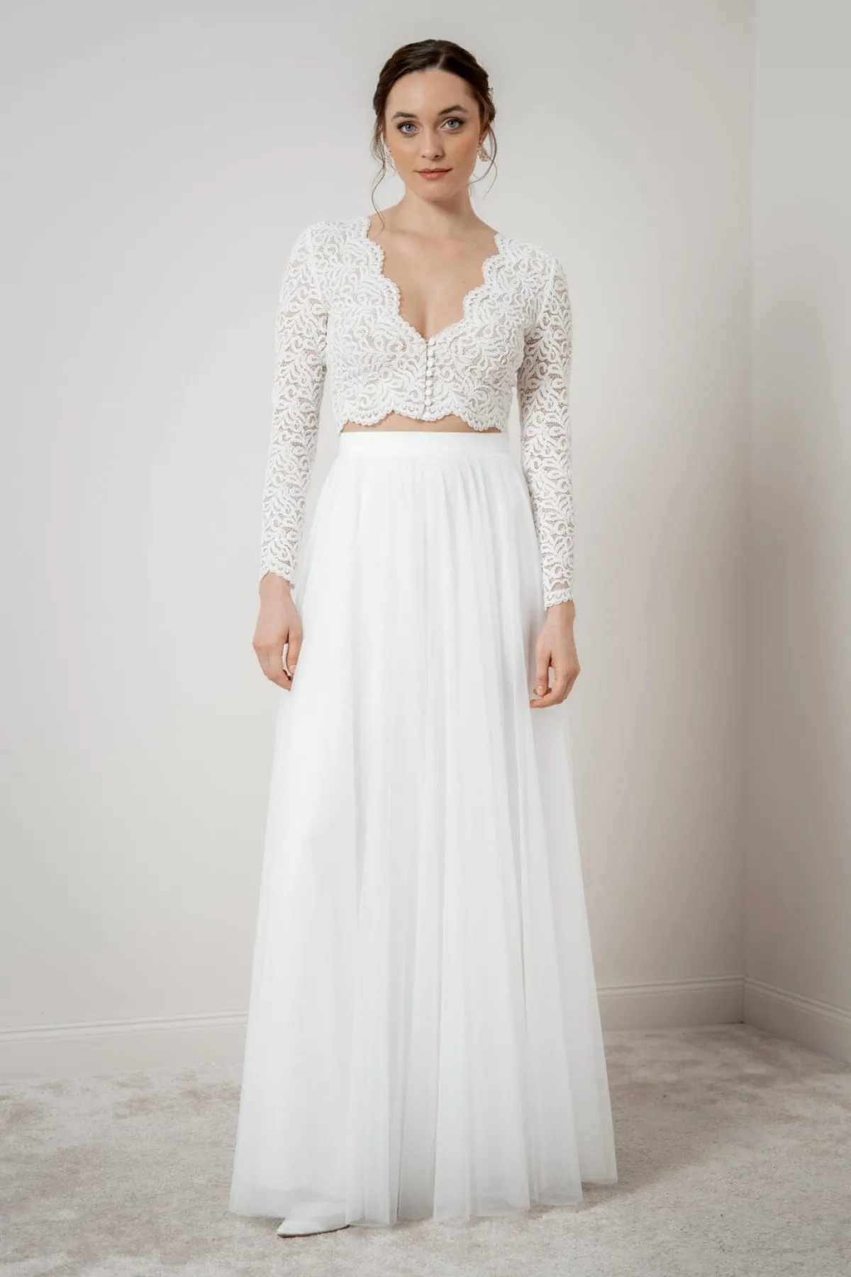 Showroom Only: Braut Rock in Ivory aus Softtüll – Christy Selected<noni Best