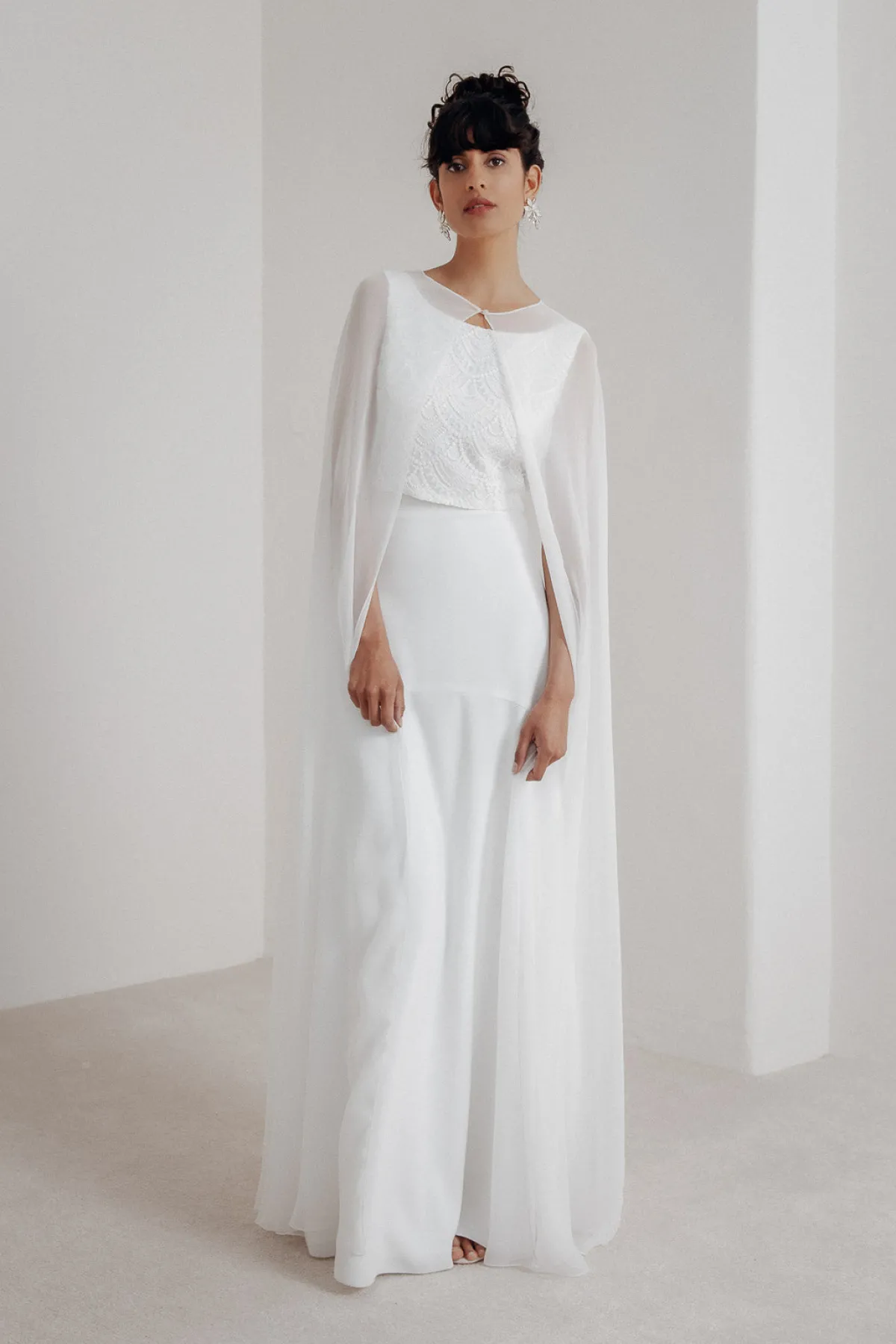 Showroom Only: Chiffon Braut Cape – Philia Selected<noni Discount