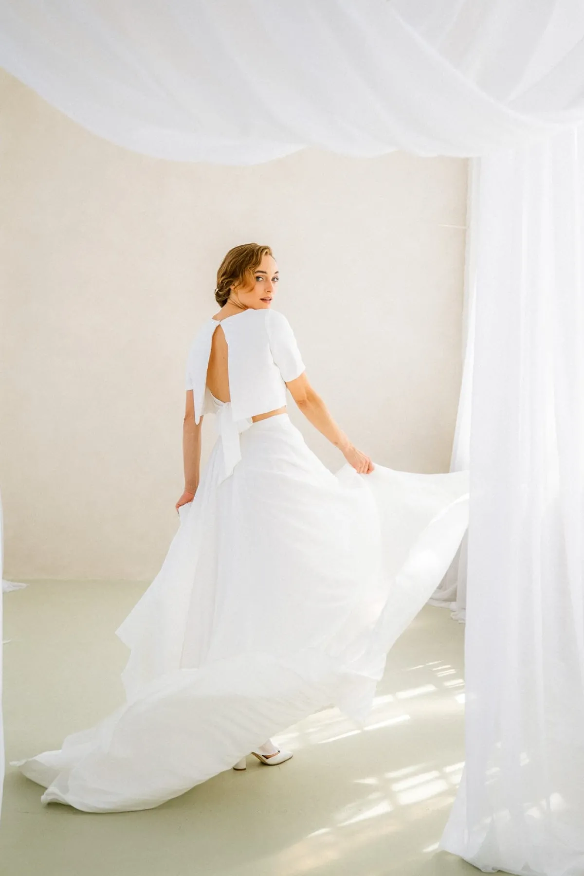 Showroom Only: Crêpe Braut Top – Amariel Selected<noni Clearance