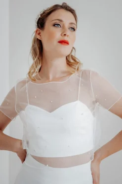 Showroom Only: Perlen-Braut Top – Rubia Selected<noni