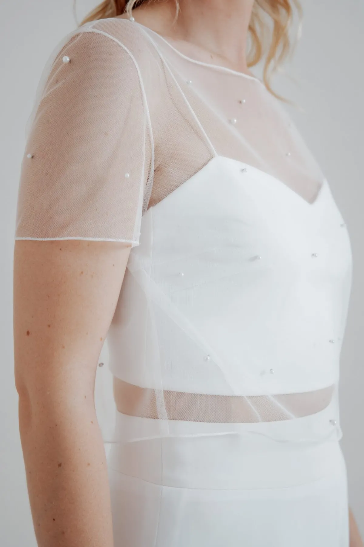 Showroom Only: Perlen-Braut Top – Rubia Selected<noni