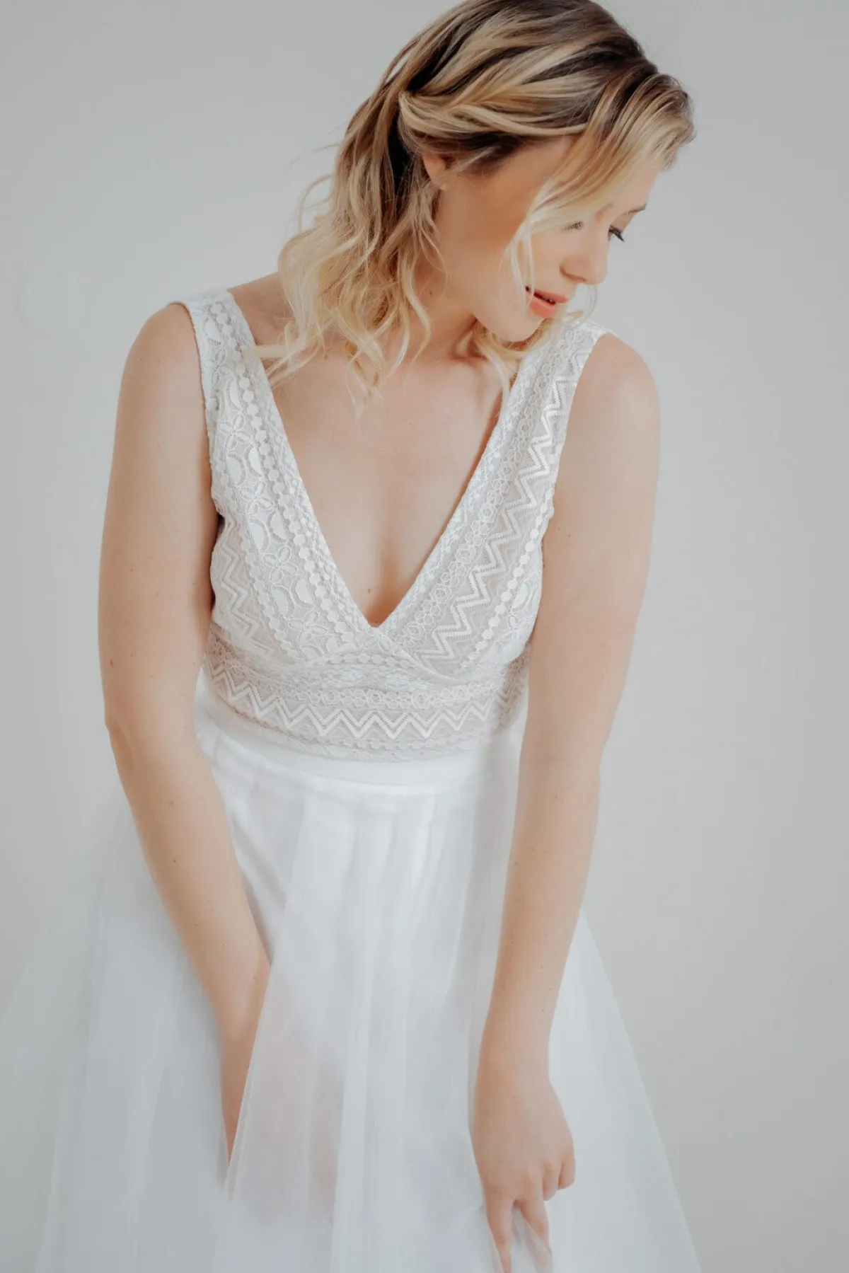 Showroom Only: Ärmelloses Top mit tiefem Ausschnitt – Jala Selected<noni Sale
