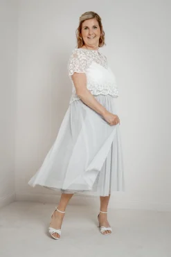 Showroom Only: Tüllrock in Grau – Maris Midi Selected<noni Clearance