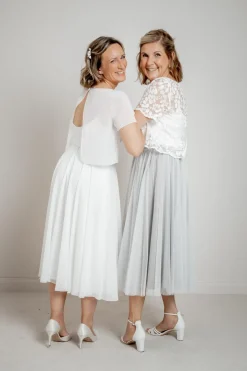 Showroom Only: Tüllrock in Grau – Maris Midi Selected<noni Clearance